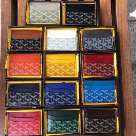 goyard blue cardholder|Goyard st sulpice card holder.